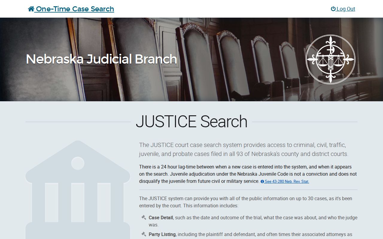 Cherry County traffic warrant, Nebraska JUSTICE case search